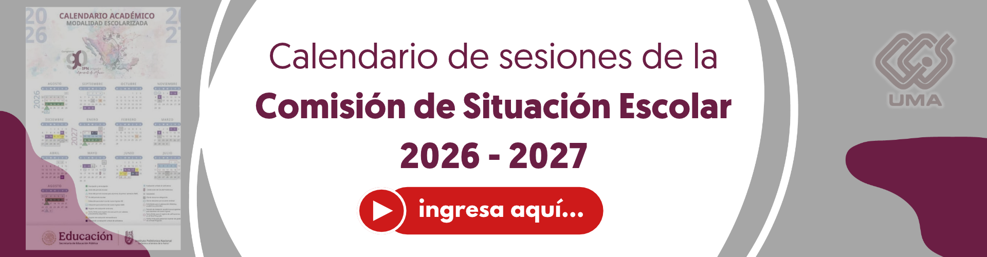 Calendario COSIE 2026-2027