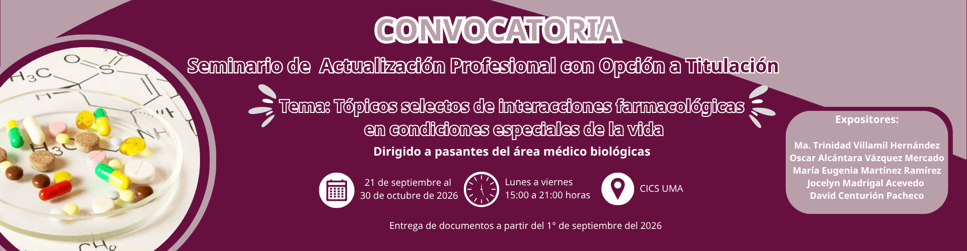 Convocatoria seminario septiembre 26