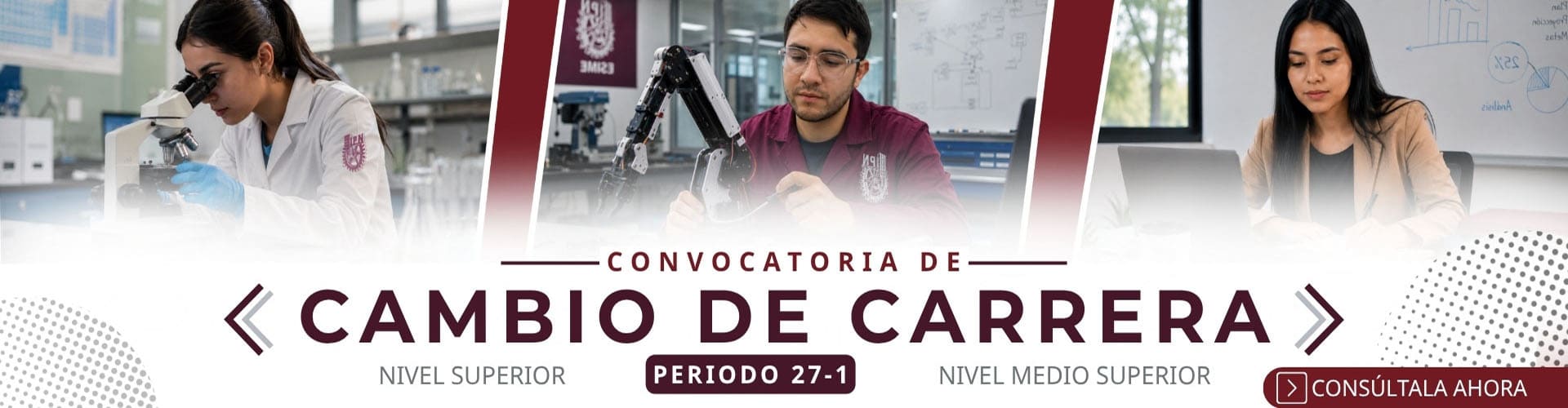 Convocatoria cambio de carrera
