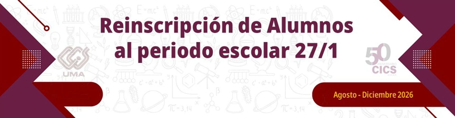 Reinscripción alumnos 27/1